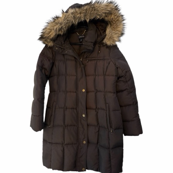 Lands' End Jackets & Blazers - Lands' End Down Puffer Brown Winter Coat Size XS/2-4